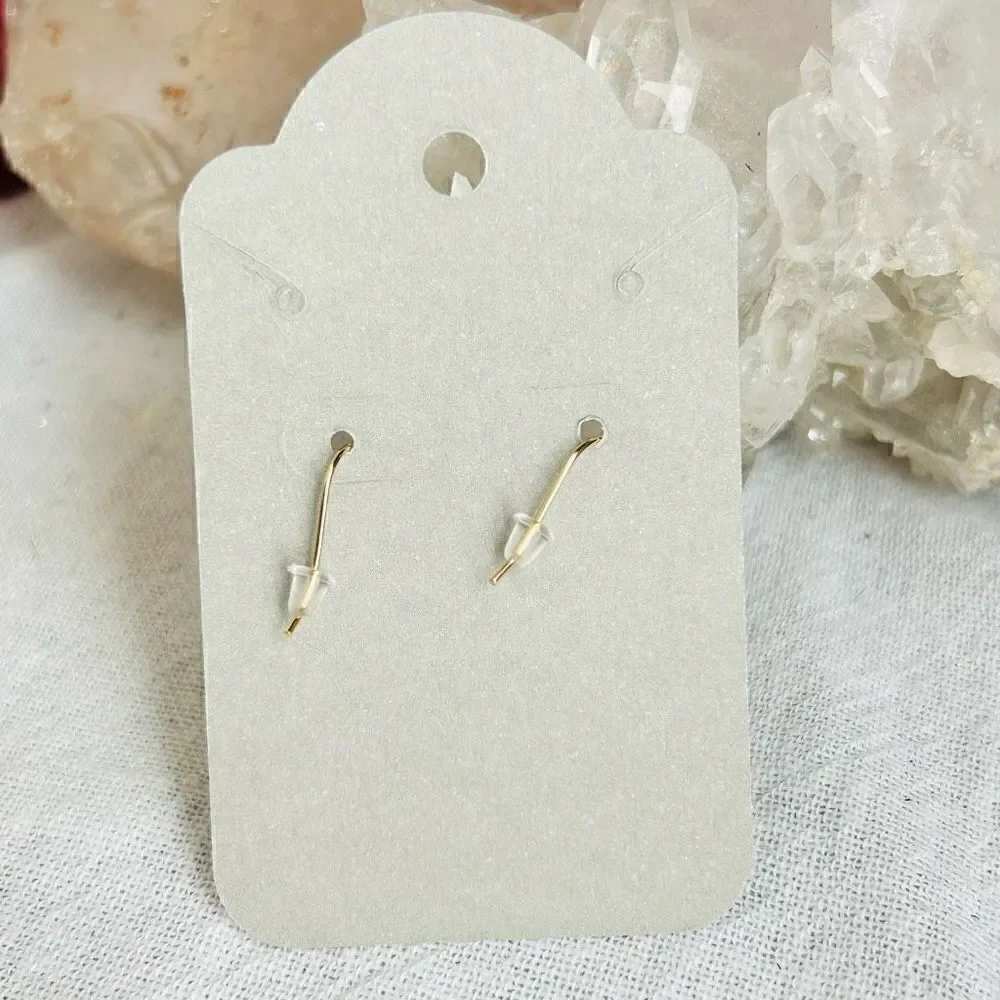 3/$15 Yellow Gold Butterfly Dangle Earrings